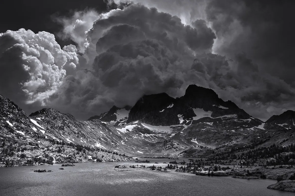 Ansel Adams Wilderness, California. Afternoon Thunderstorm, Garnet Lake. (Credit: Ansel Adams)
